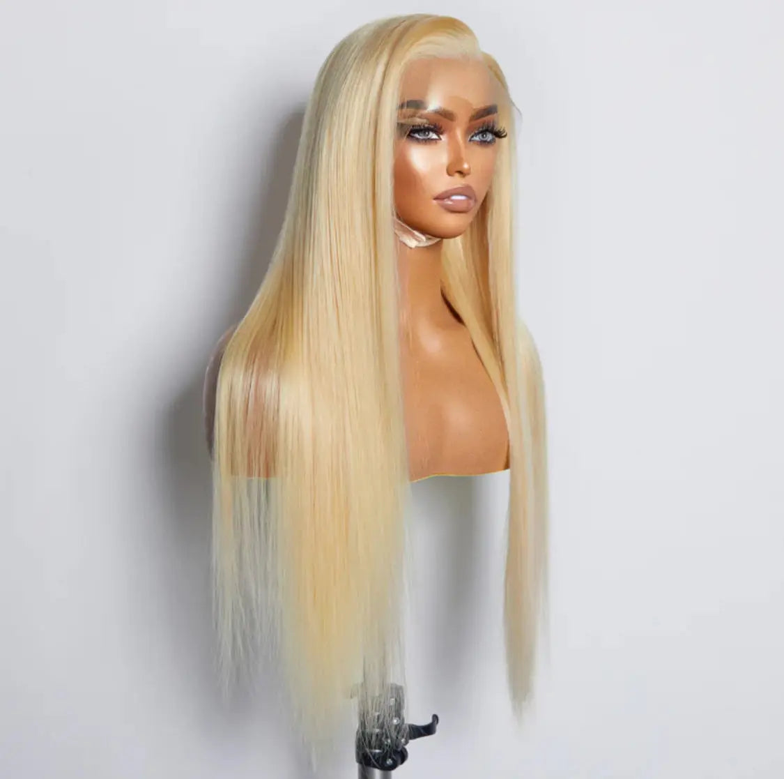 16–30 inch pre-plucked 13“ x 4“ #613 straight lace front wig 150% density Majestic Blendz
