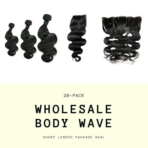 Brazilian Body Wave Short Length Wholesale Package Majestic Blendz