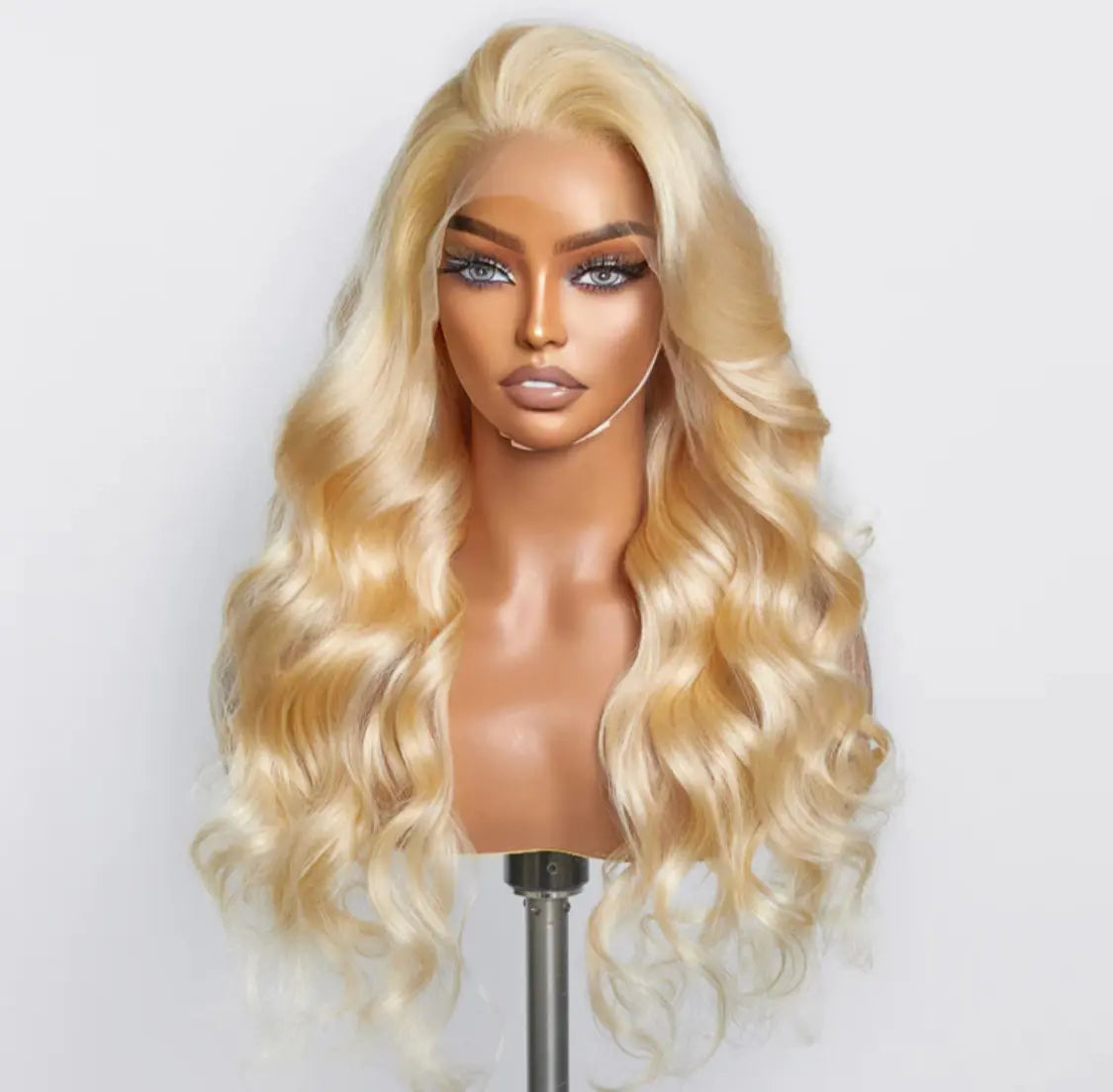 16–30 inch pre-plugged 13“ x 4“ #613 body wave lace frontal wigs 150% density – 100% human hair Majestic Blendz