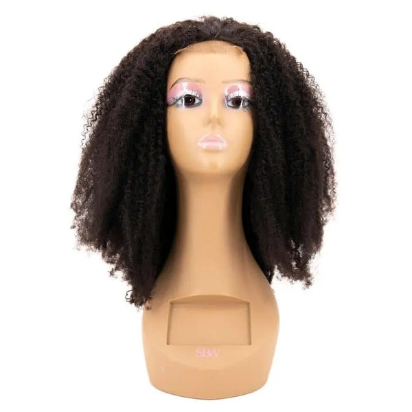 Afro Kinky Transparent Closure Wig Majestic Blendz