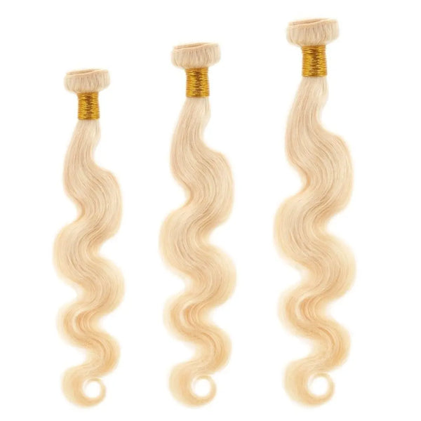 Russian Blonde Body Wave Bundle Deals Majestic Blendz