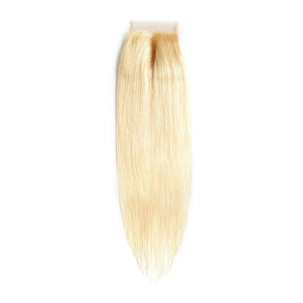 Russian Blonde Brazilian Straight Closure Majestic Blendz