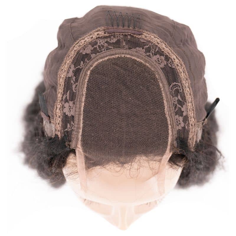 Kinky Straight Transparent Closure Wig Majestic Blendz